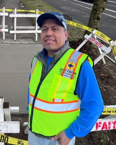 David Zacarias, founder of JustFaith LLC, brings over 15 years of expertise to Portland's concrete industry, personifying our commitment to craftsmanship and community. His hands-on leadership ensures every project is built on a foundation of quality and trust.